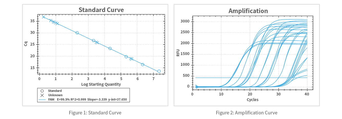 Standard curve calculate lentiviral vector RNA copy number, using qPCR method